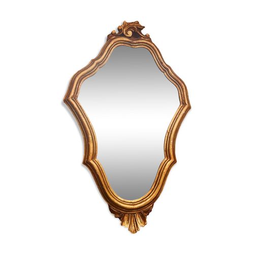 Miroir style baroque dore