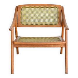 Fauteuil En Teck Sna Roset  France 1952 Marron