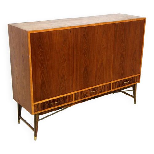 Enfilade Scandinave En Teck Sude 1950 Bois