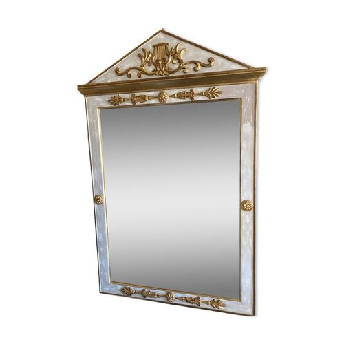 Miroir trumeau blanc