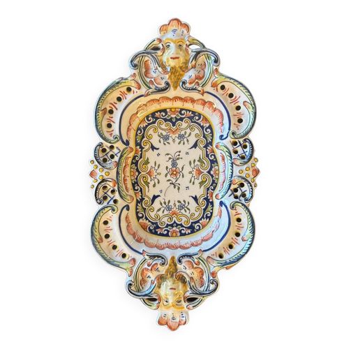 Faience Vieux Rouen Multicolore