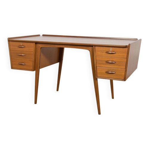 Bureau Midcentury En Teck Par Svante Skogh Pour Ab Mbelfabriken Balder Sude 1950s Marron