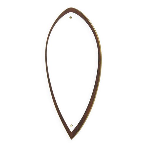 Miroir scandinave en palissandre 88x43cm Sude 1960 bois