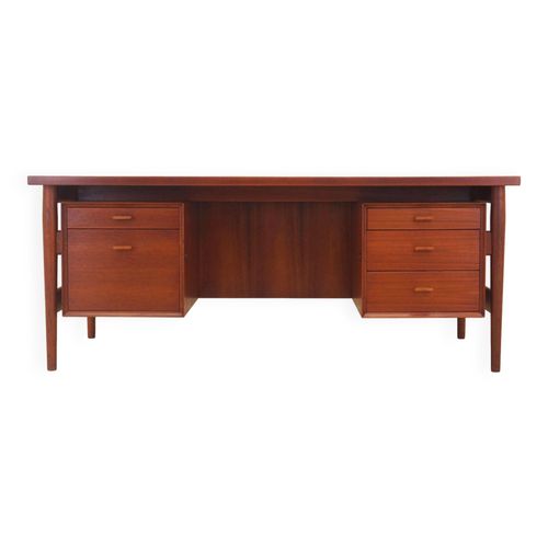 Bureau En Teck Par Arne Vodder Pour Sibast Danemark Annes 1960 Bois