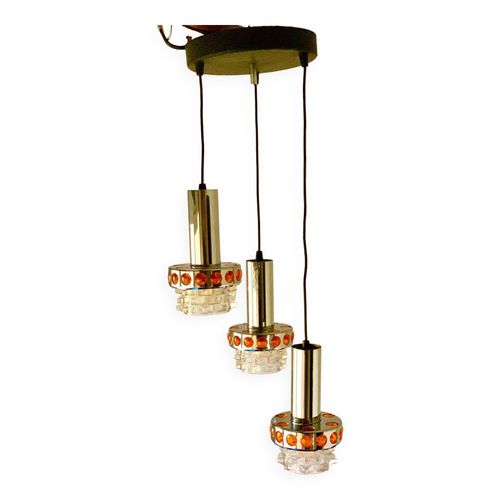 Suspension Cascade 3 Feux Raak Amsterdam Space Ge 70 Orange