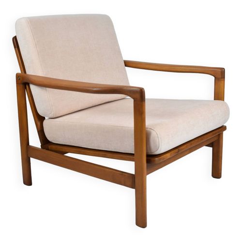 Fauteuil Restaur Des Annes 60 Rose Bois De Teck Rose