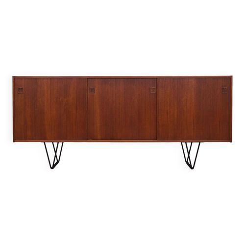 Enfilade En Teck Design Danois Annes 1970 Production  Danemark Orange
