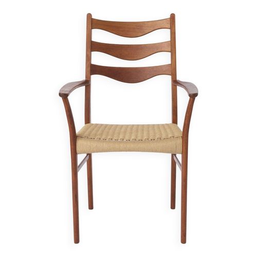 Fauteuil Vintage En Teck 1960  Arne Wahl Iversen Danois Marron