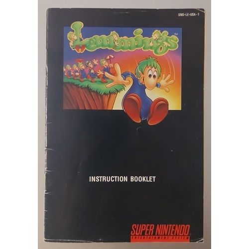 Lemmings - Notice Officielle Super Nintendo - Nintendo