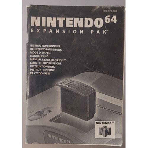 Expansion Pak - Notice Officielle Nintendo 64 - Nintendo