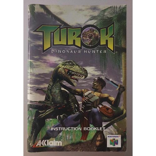 Turok 1 Dinosaur Hunter - Notice Officielle Nintendo 64 - Nintendo