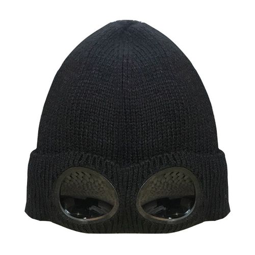 Bonnet Tricoté Avec Lunettes Le Noir