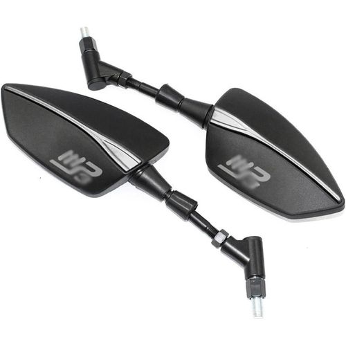 One Size - A-Titanium - Rétroviseur De Moto Pour Piaggio Mp3 250 300 500 Hpe Sport Scoote Rétroviseurs Latéraux De Moto (Color : A-Titanium)