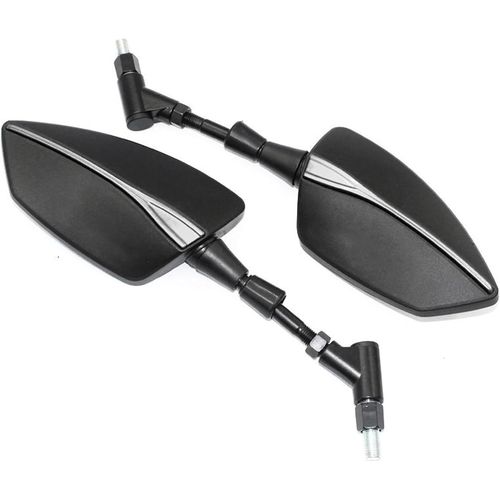 One Size - Titanium No Logo - Rétroviseur De Moto Pour Piaggio Mp3 250 300 500 Hpe Sport Scoote Rétroviseurs Latéraux De Moto (Color : Titanium No Logo), 02158cf64re