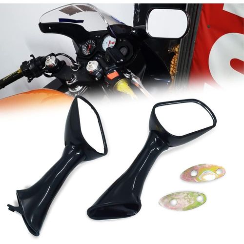 S - Noir - Un Xin Moto Vue Arrière Latéral Rétroviseur Pour Hon.Da Cbr 600 F2/F3 Cbr 1000 F Vfr 750 F Vfr 800 Fi Noir Fumée