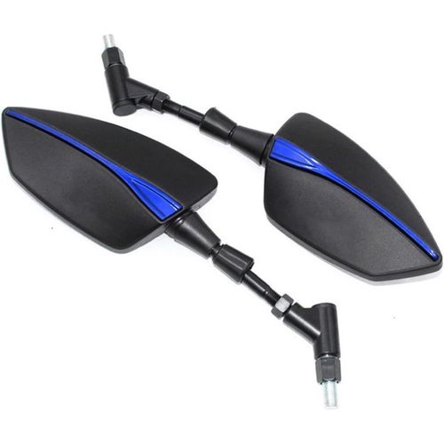 No Logo Blue - Pour Piaggio Mp3 250 300 500 Hpe Rétroviseurs Latéraux De Moto (Color : No Logo Blue)