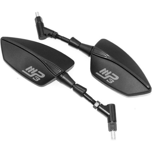 Black - Pour Piaggio Mp3 250 300 500 Hpe Rétroviseurs Latéraux De Moto (Color : Black)
