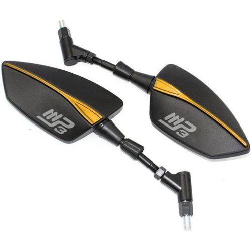 Gold - Pour Piaggio Mp3 250 300 500 Hpe Rétroviseurs Latéraux De Moto (Color : Gold)
