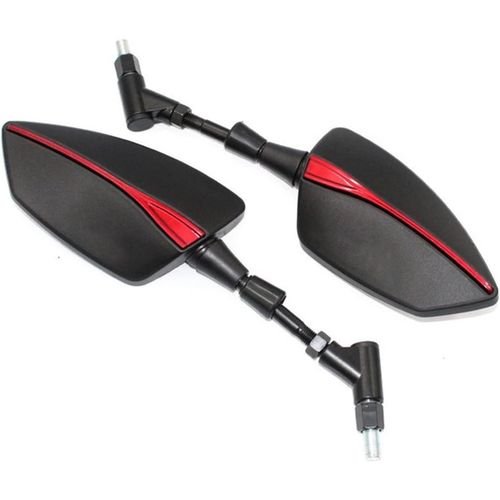 No Logo Red - Pour Piaggio Mp3 250 300 500 Hpe Rétroviseurs Latéraux De Moto (Color : No Logo Red)