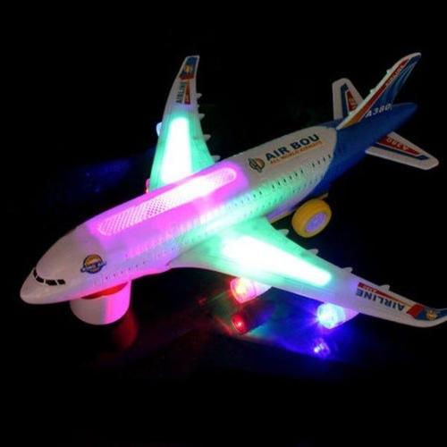 Lumière Led Clignotantes Et Sons Pour Enfants, Avion Airbusd A380/747, Jouets À Bosse