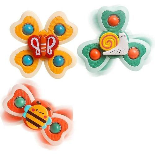Toupie, Jouets Pour Bébé Avec Ventouse, Toupies De Qualité Alimentaire Pour Enfants, Ventouse