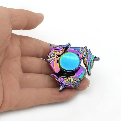 Jouet coloré de doigt de Tri-spinners de feuilles de renard pour le fileur de main de soulagement de stress