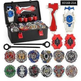 12x Ensemble De Toupies Beyblade Burst Avec Lanceur À Poignée + Rangement En Mousse
