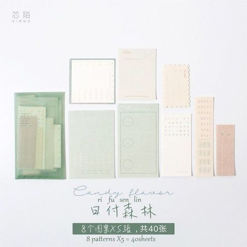 Bloc-Notes Antiadhésif De Différentes Tailles, 5 Paquets, Papier Créatif Pour Journal, Fournitures Scolaires