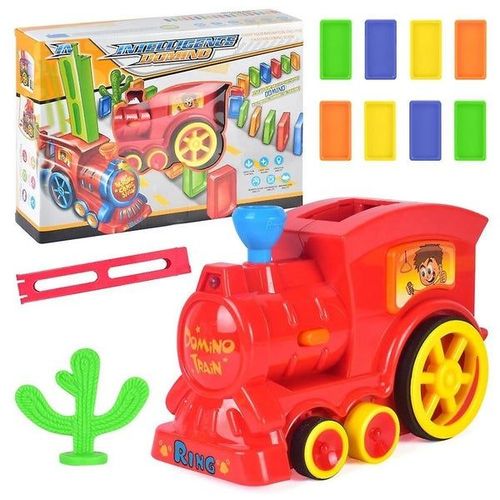 Pose Automatique Domino Brique Train Voiture Ensemble Son Lumière Enfants Fille Garçons | Domino