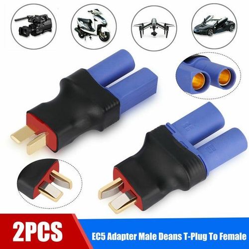 Connecteur adaptateur T-Plug vers femelle EC5 pour camion et bateau RC