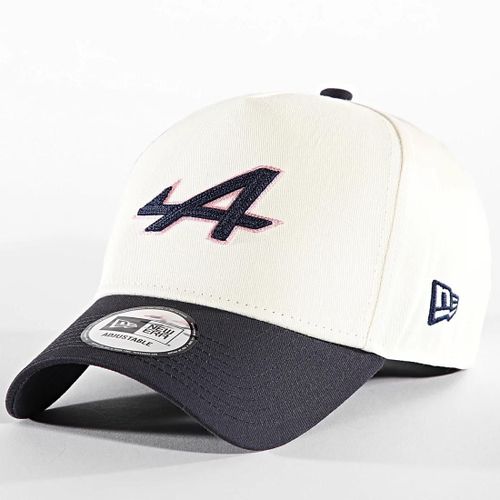 Casquette Chain Stitch Alpine New Era Beige Bleu