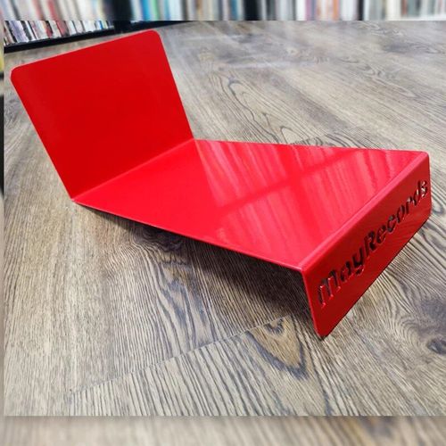 Support en vinyle pour livre de mode,support de stockage en fer LP pour livre de mode Magzine,Collection de disques,étagère de rangement,décor pour la maison et le bureau - Type Red