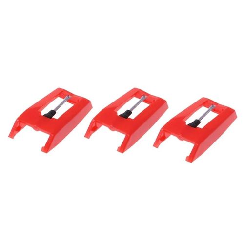 Cartouche De Remplacement Pour Phonographe,3 Pièces,Aiguilles De Remplacement Pour Victrola Ion Crosley,Lecteur De Disque Vinyle Pour Phonographe Lp - Type Rouge Couleur