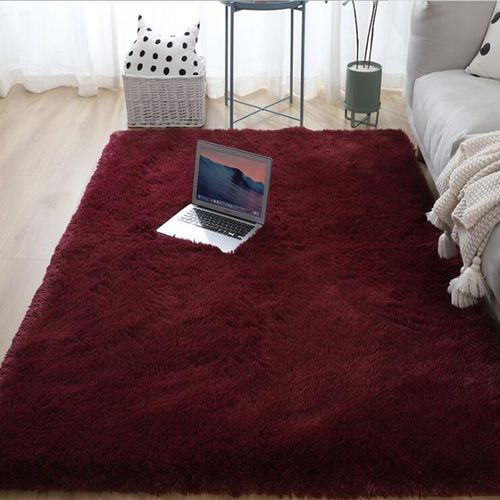 Optique-Tapis En Peluche Soyeux Et Moelleux Pour La Décoration Intérieure,Tapis Rectangulaire Pour La Zone Des Enfants,Tapis De Pied De Canapé Lea,Tapis De Jeu P - Type Wink Red-200x300cm(78x118in)