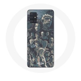 Coque Pour Samsung Galaxy A71 Game Of Thrones Saison 8 Le Trône De Fer Affiche Personnages Fond Gris