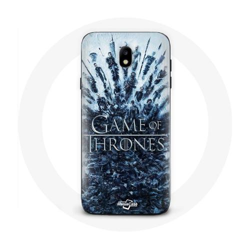 Coque Pour Samsung Galaxy J3 2017 Game Of Thrones Saison 8 Episode 1 Le Trône De Fer Personnages Logo Gris