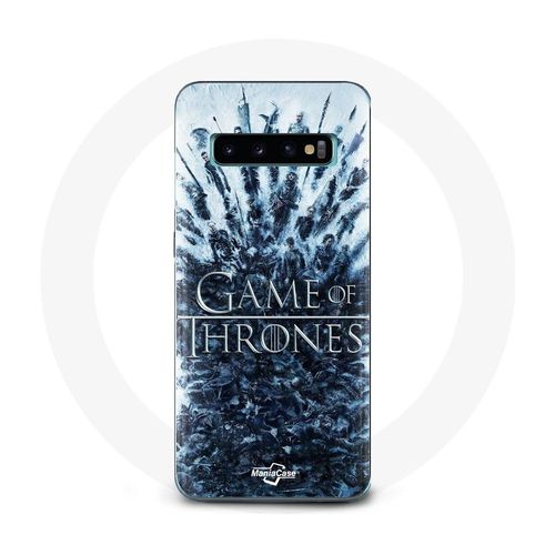 Coque Pour Samsung Galaxy S10 Edge Game Of Thrones Saison 8 Episode 1 Le Trône De Fer Personnages Logo Gris