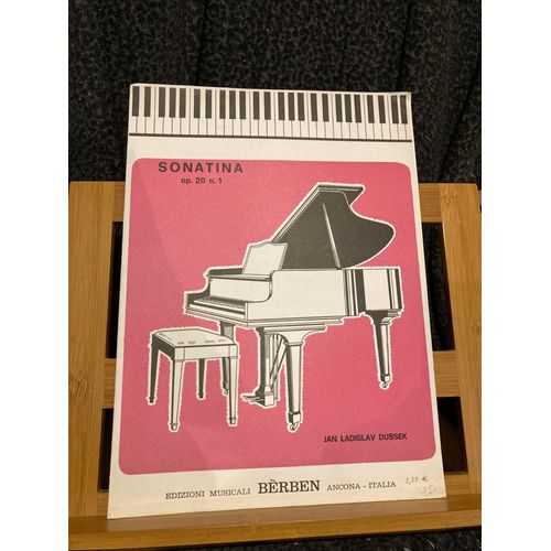 Jan Ladislav Dussek Sonatina Pour Piano Opus 20 N°1 Partition Éditions Berben