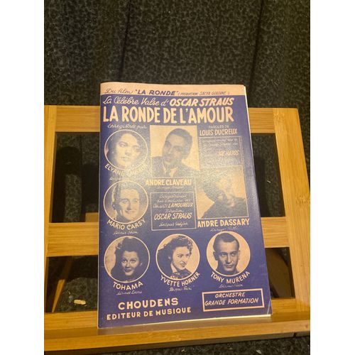 Oscar Straus La Ronde De L'amour Matériel Éditions Choudens Film Max Ophüls
