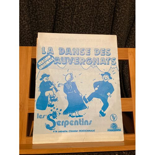 Les Serpentins La Danse Des Auvergnats Partition Piano Accords Ed. Folkorama