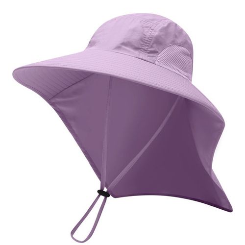 Chapeau De Sport Unisexe Upf50 +, Seau En Maille Respirante Avec Rabat De Cou, Plein Air À Long Bord, Randonnée, Pêche