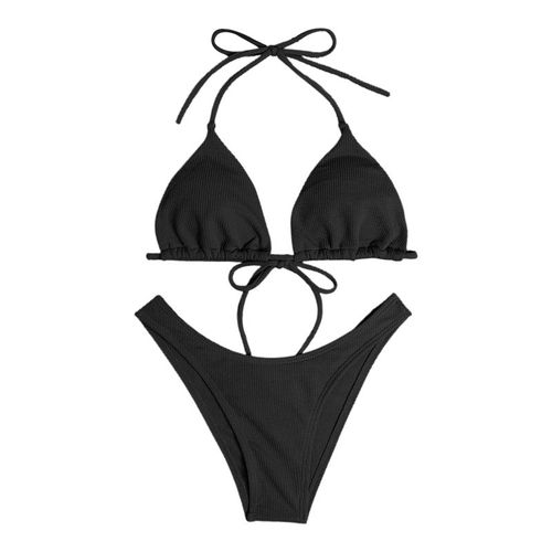 Maillot De Bain Deux Pièces Sexy Pour Femmes, Culotte Tanga, Soutien-Gorge Push Up, Style Brésilien, À Lacets, Vêtements De Plage, 2022