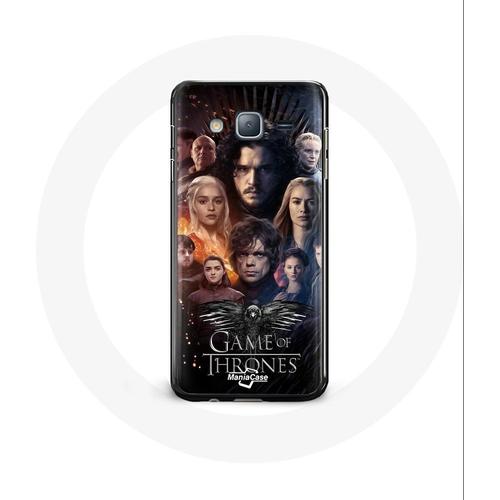 Coque Pour Samsung Galaxy Grand Prime Game Of Thrones Saison 8 Le Trône De Fer L'affiche De L'équipage Logo Aigle Gris