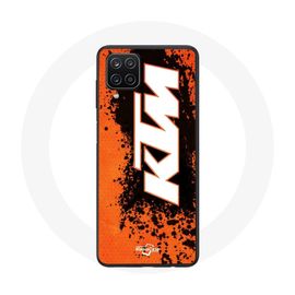 Coque Pour Samsung Galaxy A22 4g Ktm Logo Blanc Fond Orange