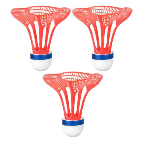 Pack De 3 Balles De Badminton En Plastique, Balles D'entraînement De Sport Stables Et Durables Pour Jeu D'intérieur Et D'extérieur O20 21