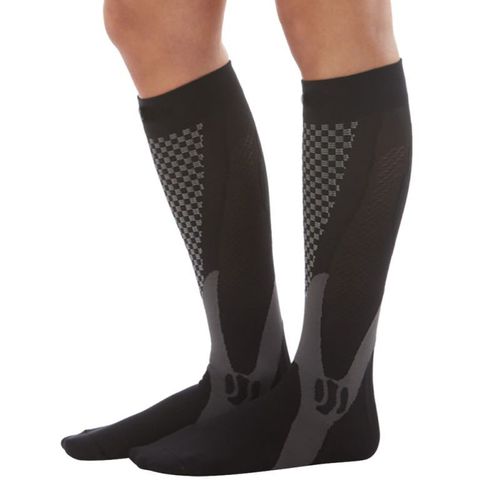 Chaussettes De Sport À Compression En Plein Air Pour Hommes Et Femmes, Respirantes, À Séchage Rapide, De Football, D'entraînement, De Soutien Des Jambes, Extensibles, Magiques