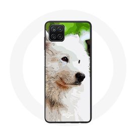 Coque Pour Samsung Galaxy A22 4g Chien Samoyède Blanc