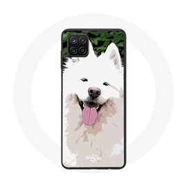 Coque Pour Samsung Galaxy A22 4g Samoyède Blanc Race De Chiens