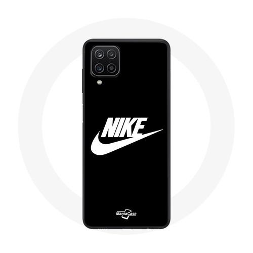 Coque Pour Samsung Galaxy A42 5g Nike Logo Blanc Fond Noir