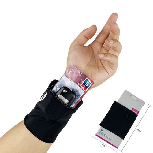 Bracelet De Sport, Portefeuille D'entraînement À Fermeture Éclair, Sac De Poignet De Gymnastique, Poche Respirante, Bandeau De Transpiration, Pour La Course À Pied, Le Cyclisme